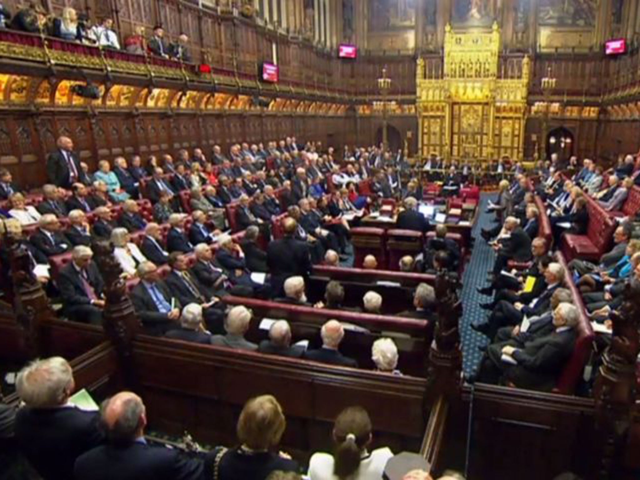 House of Lords debate the Brexit bill