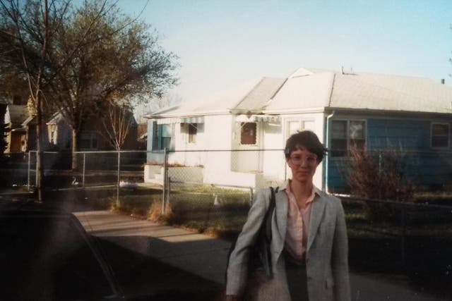 Stein outside her home with the O in 1985
