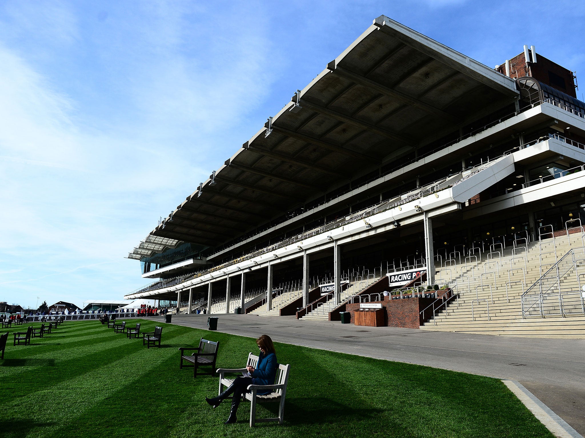 The main stand at Cheltenham