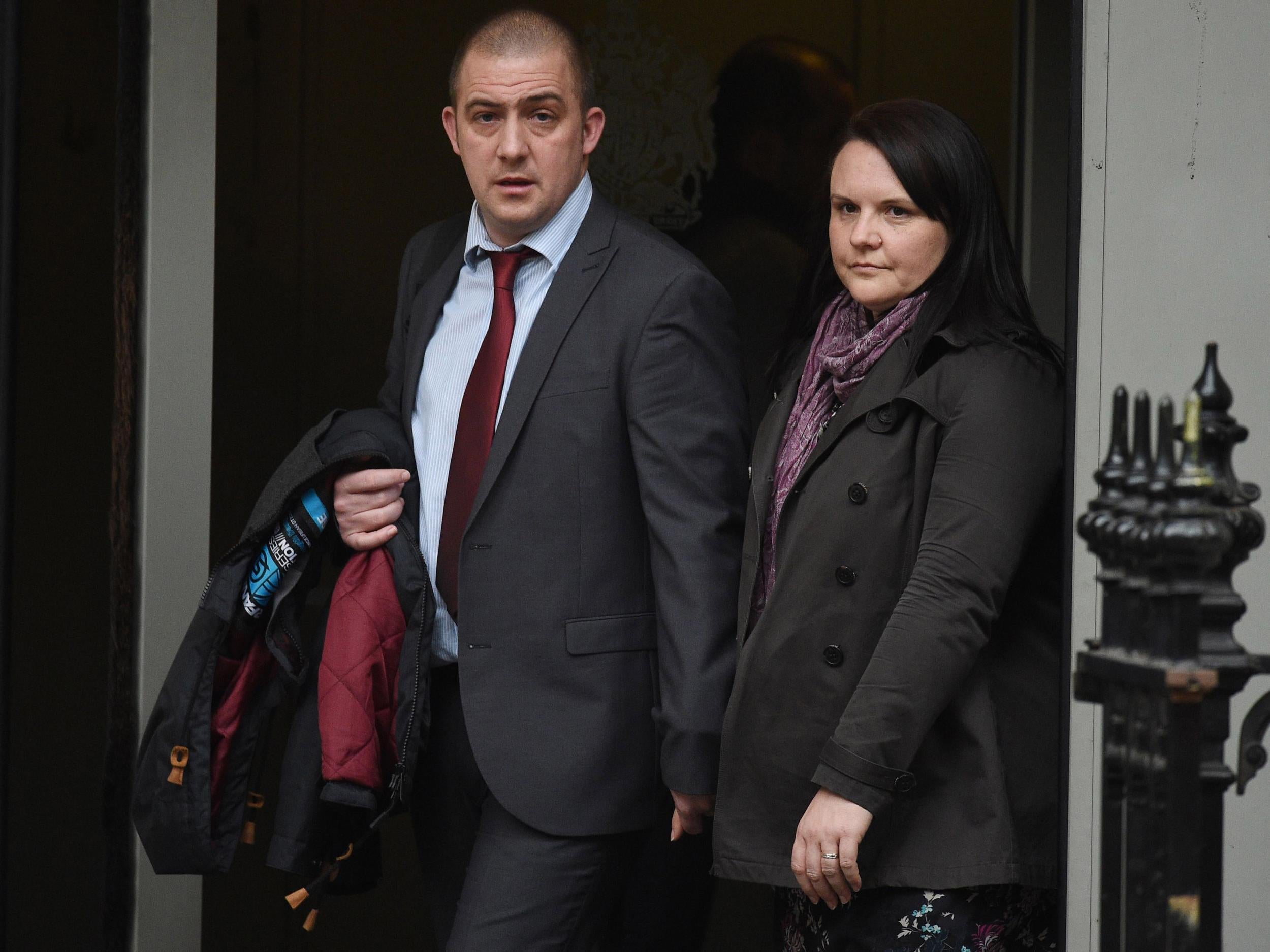 Simon Tansley leaves Bristol Crown Court after the verdict