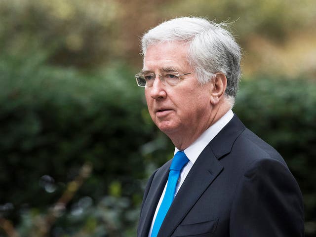 Michael Fallon, Secretary of State for Defence arrives in 10 Downing Street for a cabinet meeting