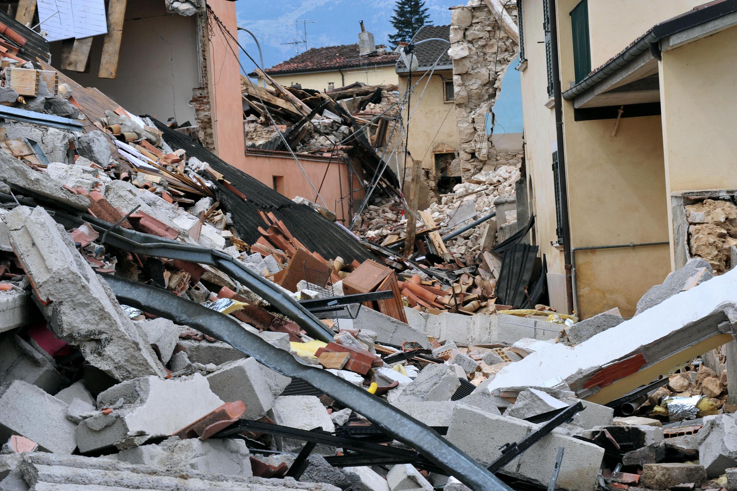 Abruzzo's susceptibility to earthquakes (seen here in 2009) has shaken its tourist income