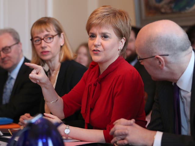Ms Sturgeon pointed out that she had been elected as SNP leader with a greater share of the vote than the Conservative Party secured at the 2015 general election