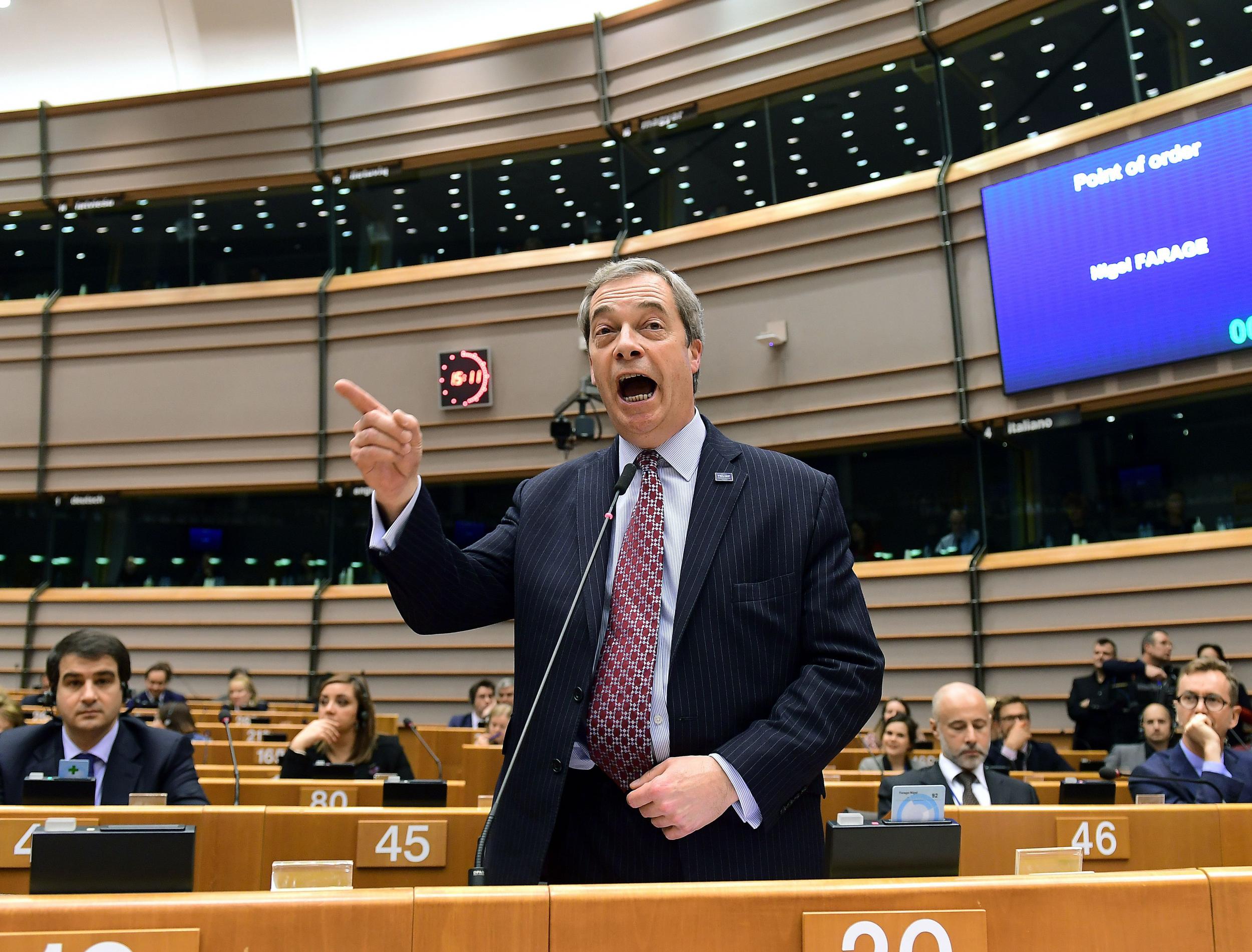 European Parliament member Nigel Farage campaigned for Brexit
