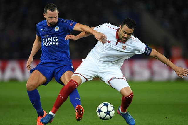 Leicester faced Vicente Iborra in last season's Champions League