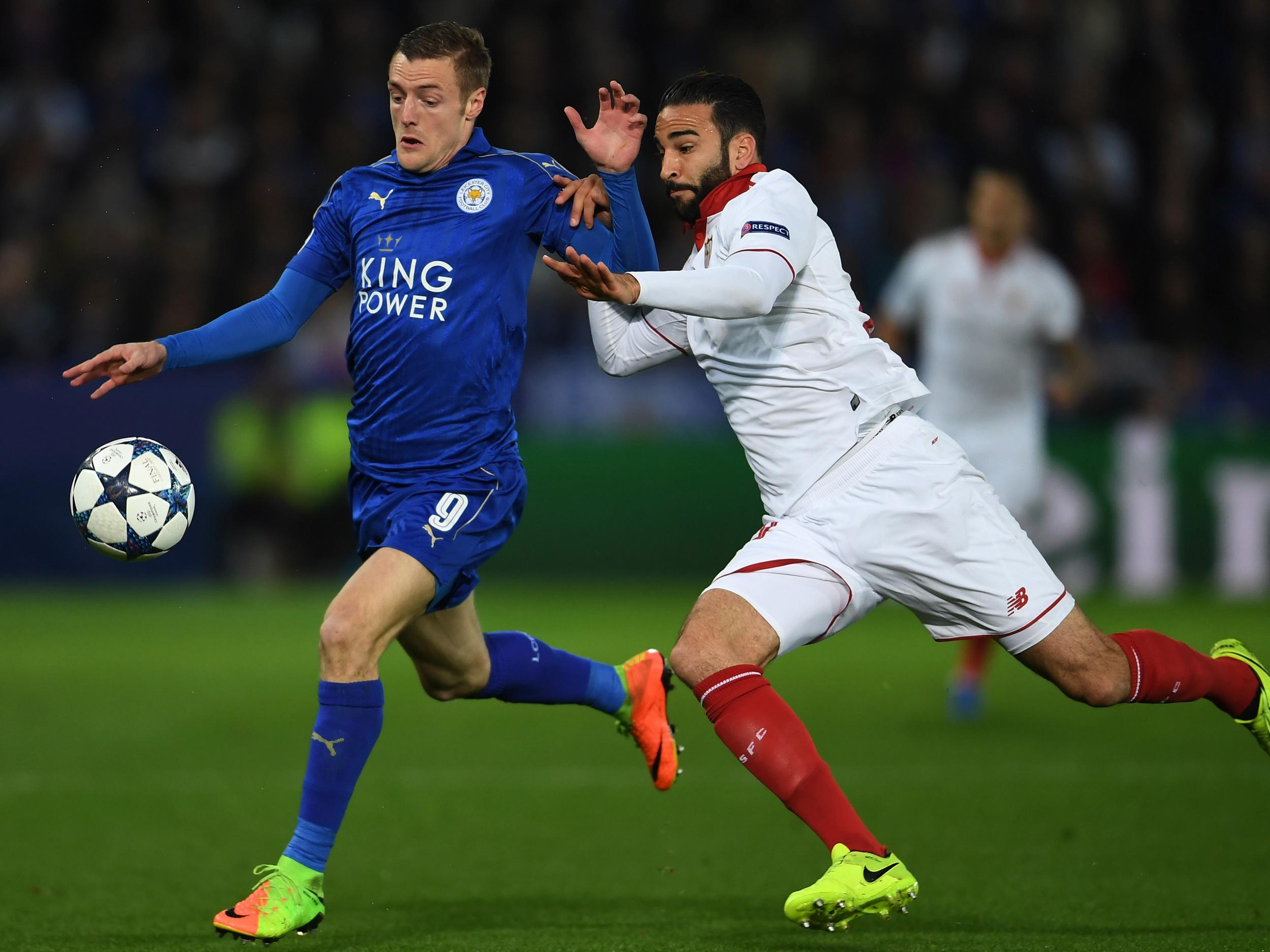 Vardy did not stop running despite missing a couple of decent chances