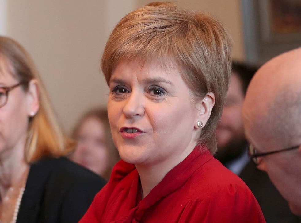 Scotland's First Minister Nicola Sturgeon at Bute House after signalling her intention to hold another independence referendum