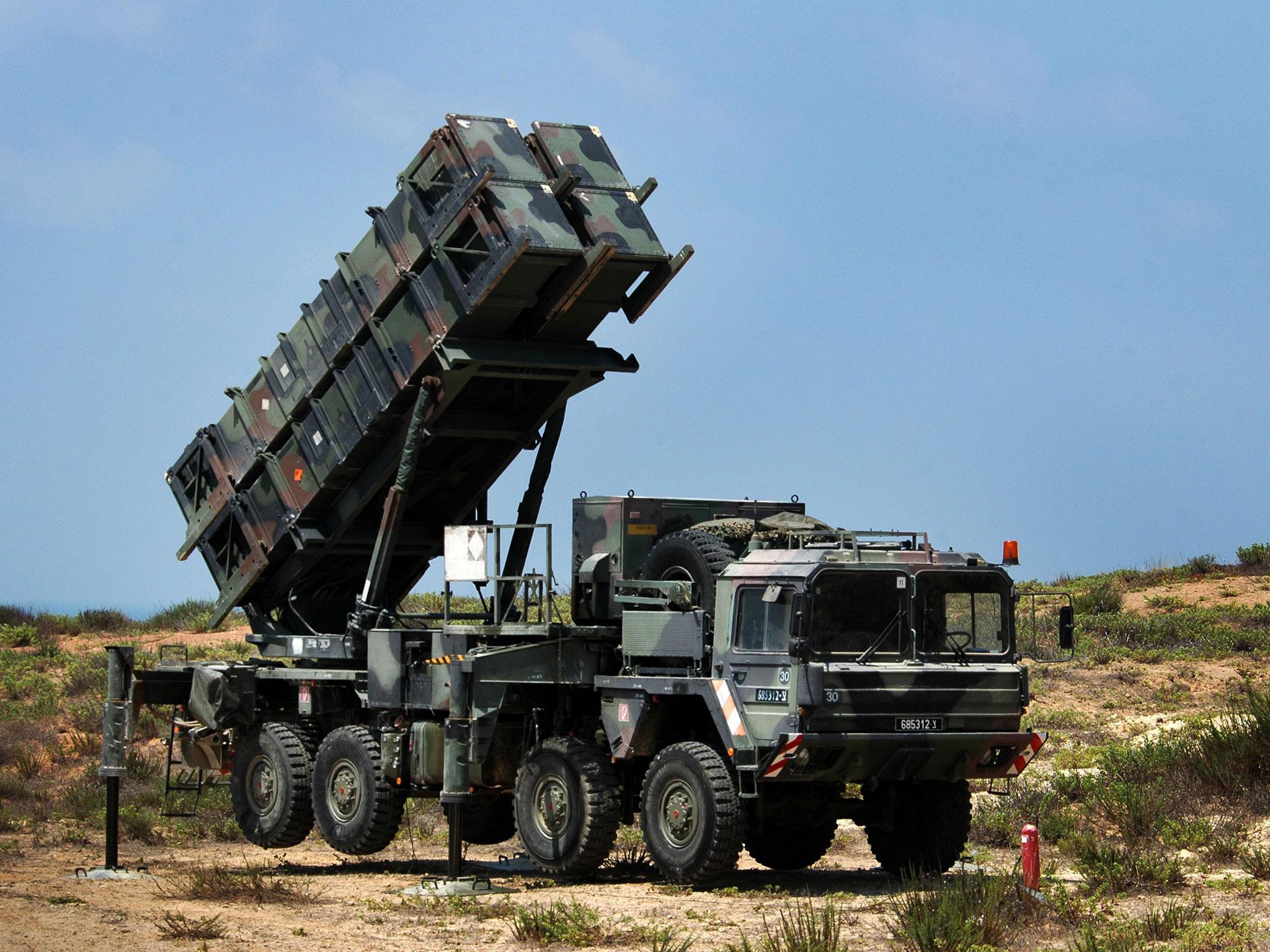 An Israeli army Patriot missile battery deployed at an unidentified base in central Israel on July 30, 2006