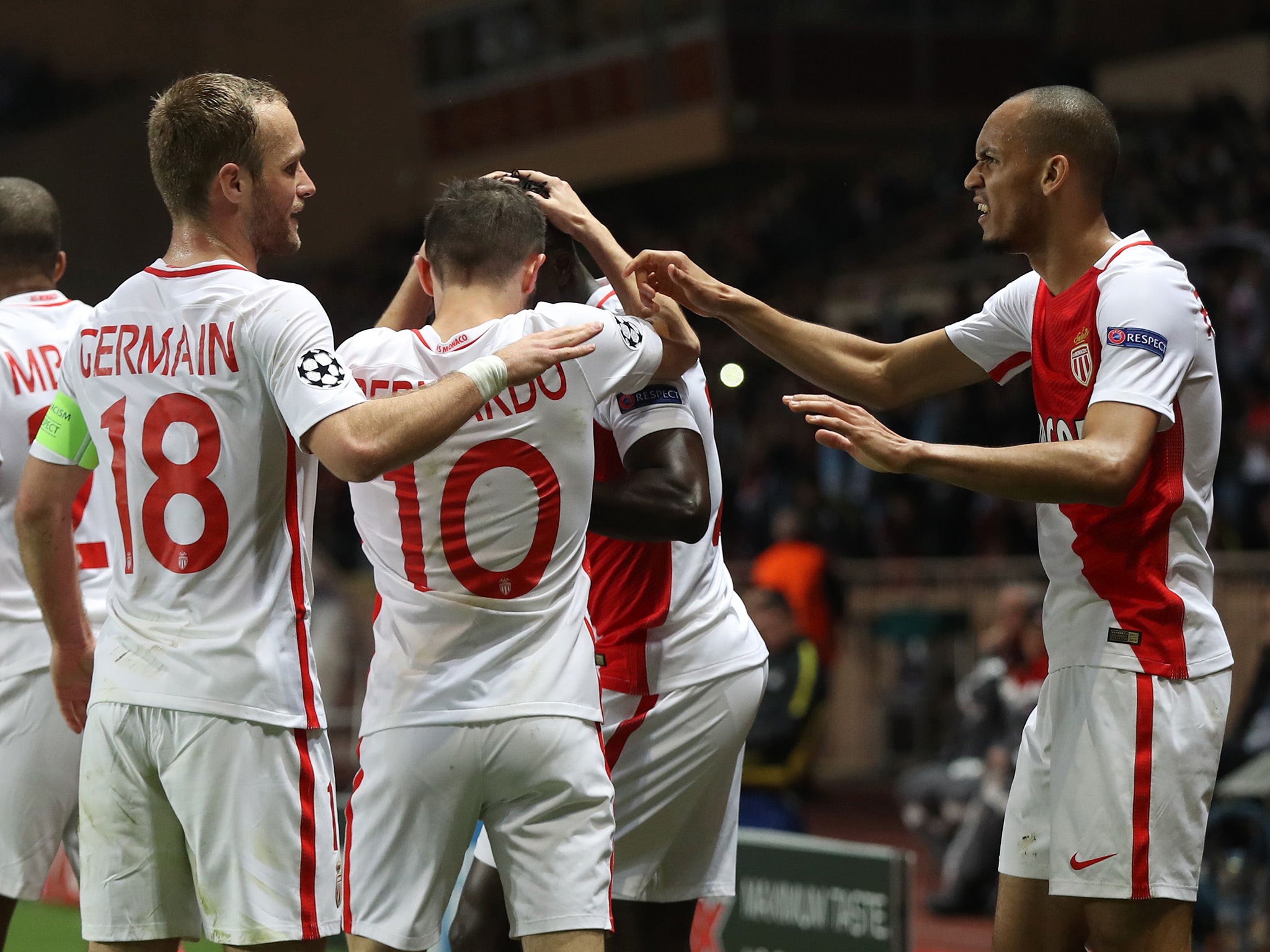 Fabinho levelled the aggregate score, with the away goal advantage to Monaco