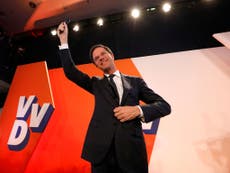 Rutte welcomes blow against 'wrong kind of populism' in Dutch election