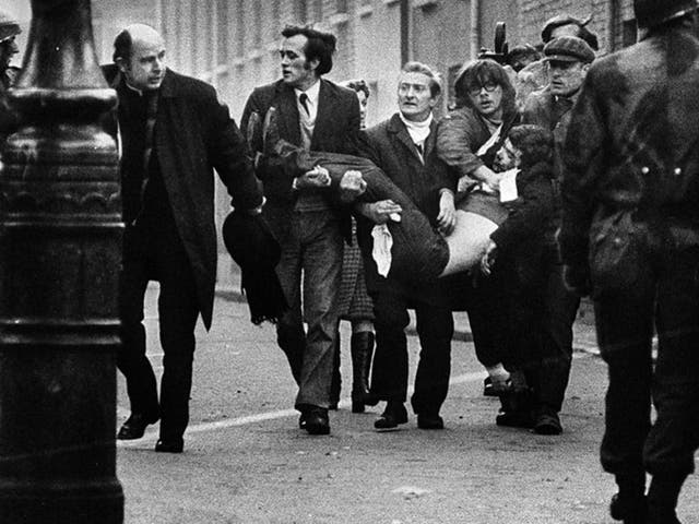 Bloody Sunday: in January 1972, in full view of the public and press, British soldiers shot 26 unarmed civilians during a peaceful demonstration in Derry, Northern Ireland. Fourteen died