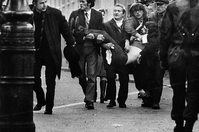 Bloody Sunday: in January 1972, in full view of the public and press, British soldiers shot 26 unarmed civilians during a peaceful demonstration in Derry, Northern Ireland. Fourteen died