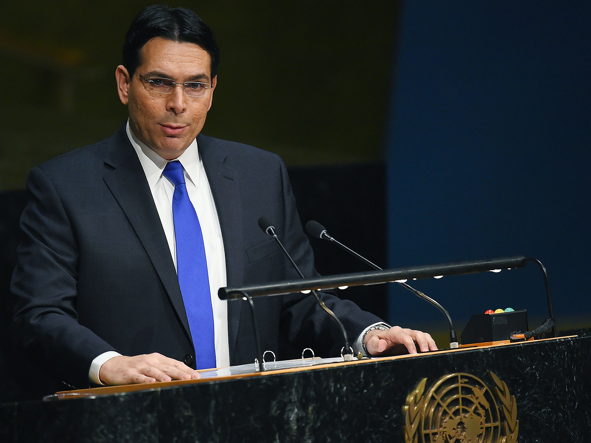 Israel's permanent representative to the United Nations, Danny Danon