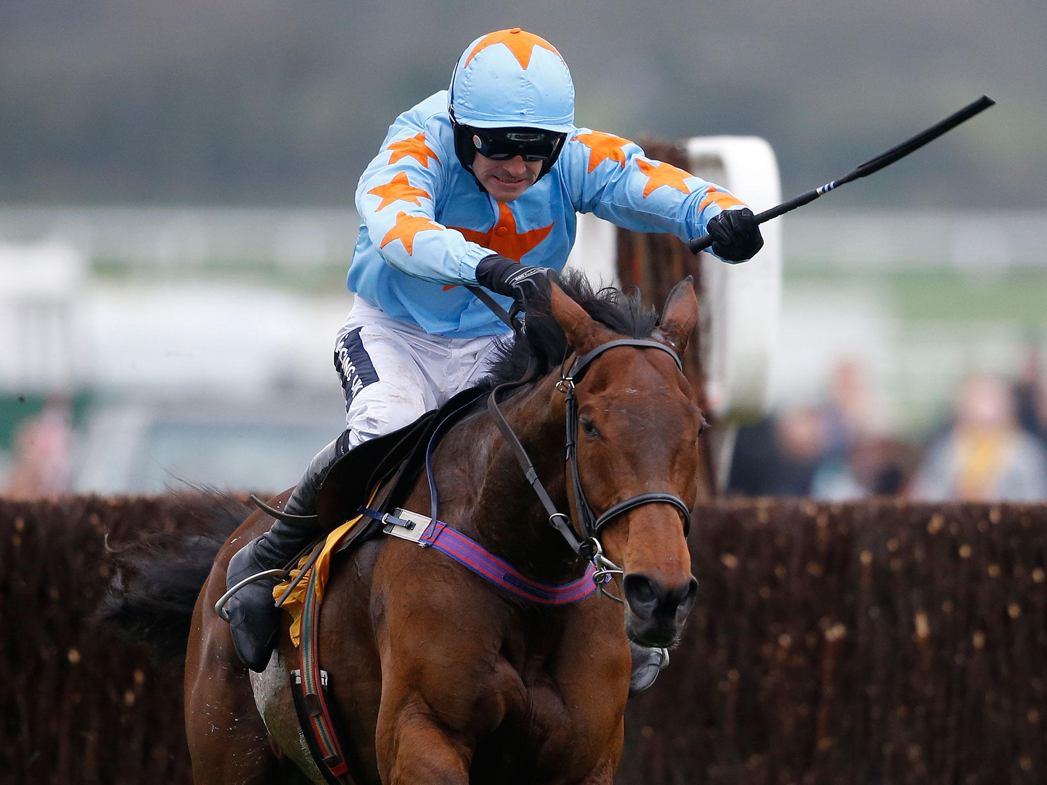 Ruby Walsh riding Un De Sceaux clear the last to win The Ryanair Steeple Chase during St Patrickâs Thursday on day three of the festival meeting at Cheltenham