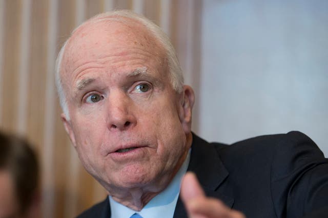 John McCain described James Comey as a "man of honour and integrity"