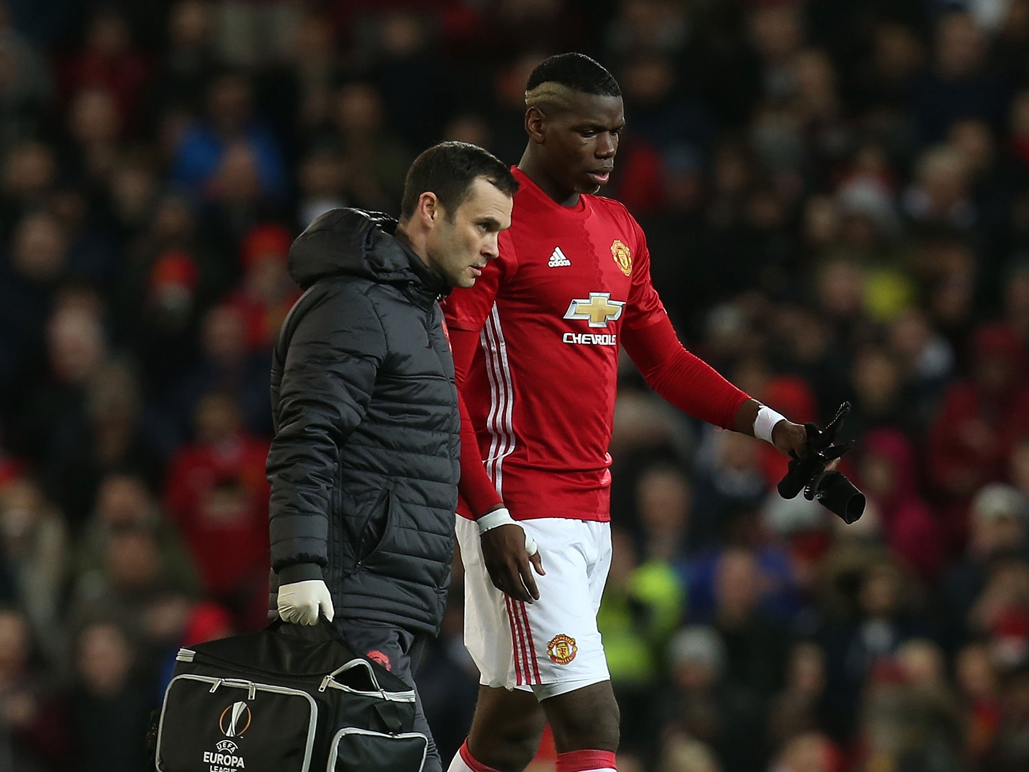 Paul Pogba is out for an unspecified amount of time