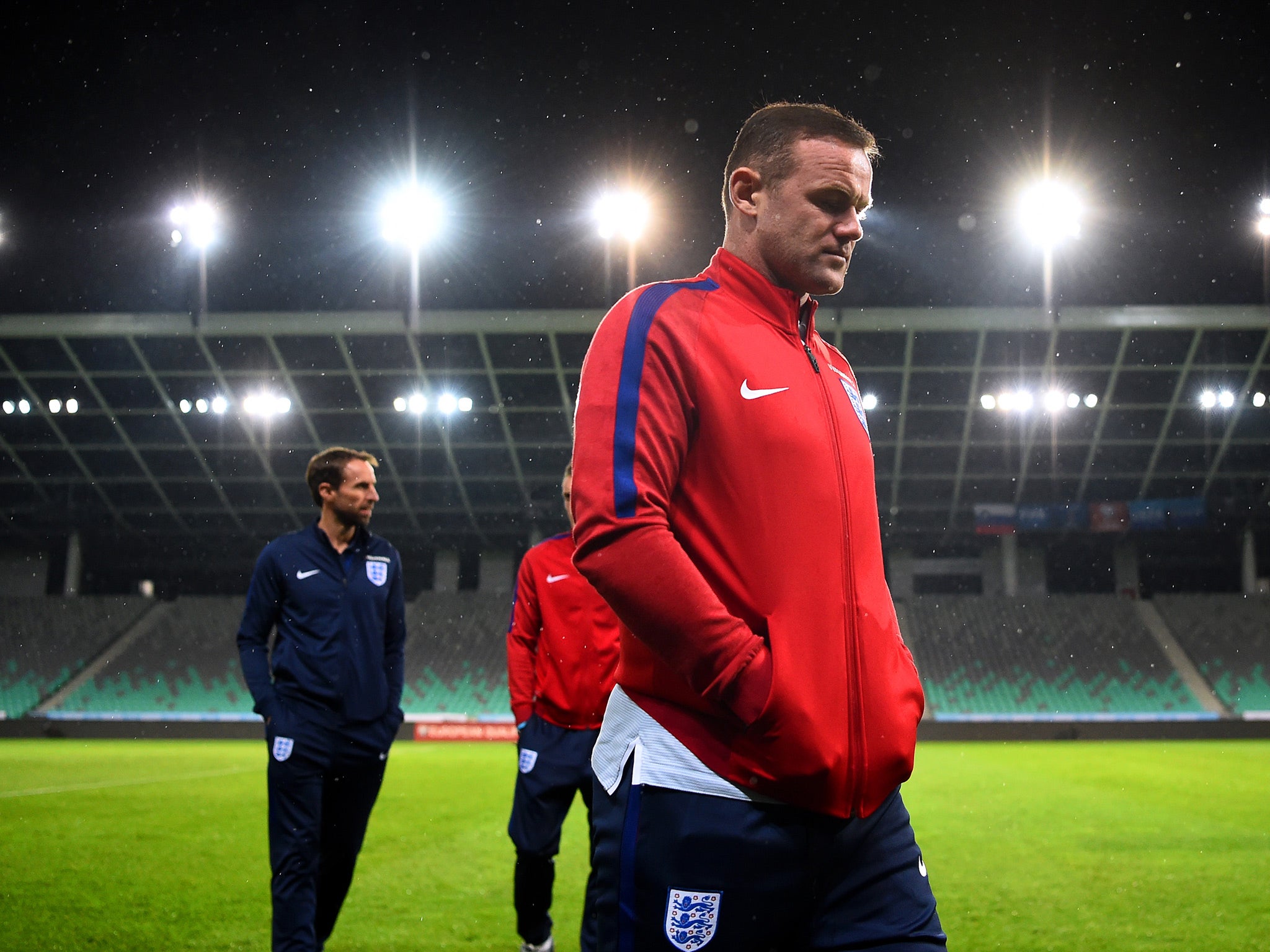 Rooney was dropped by Southgate for a World Cup qualifier against Slovenia last October