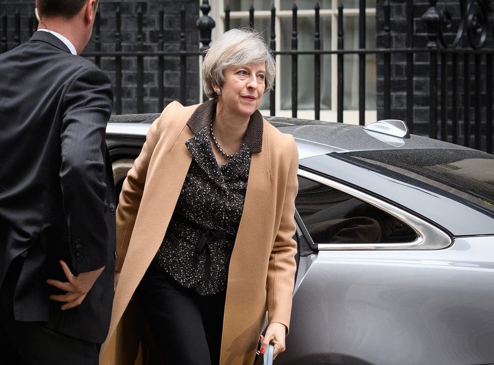 Theresa May returns to number 10, Downing Street