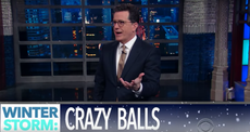 The Weather Channel has thrown some serious shade at Stephen Colbert
