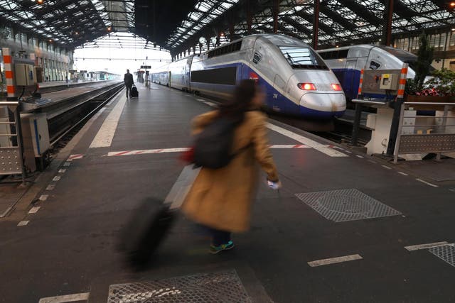 There won't be much rushing for the TGV at Gare de Lyon this weekend