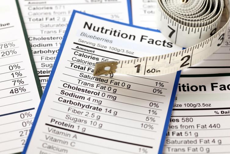 &#13;
Pre-packed foods are required to have labels with nutritional values &#13;