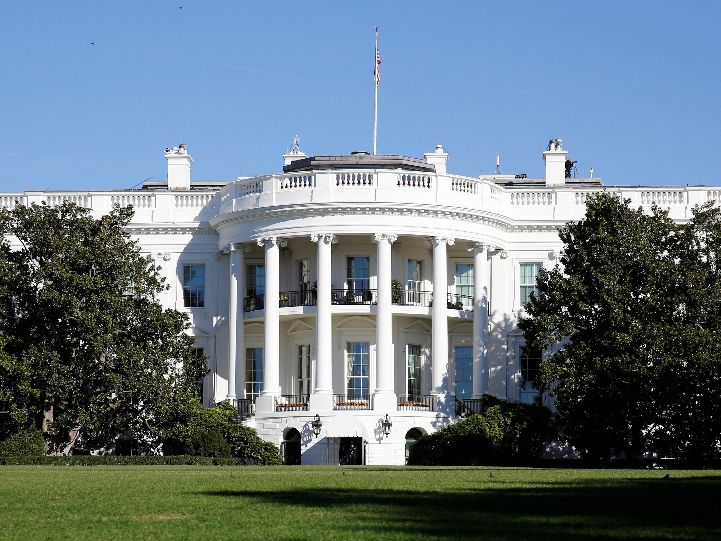 The suspicious package was found near Lafayette Square on the north side of Pennsylvania Avenue NW