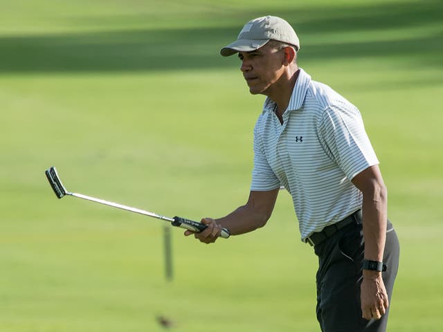 Barack Obama on a recent holiday to Hawaii. The 44th President is from Honolulu