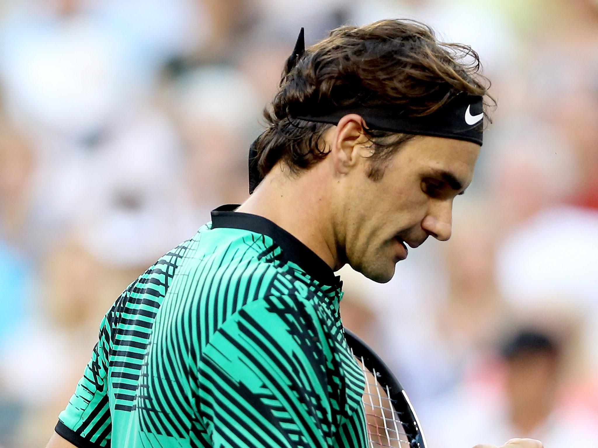 Roger Federer is through to the last four in Indian Wells