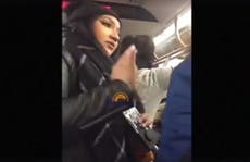 Woman leaps to defense of Muslim couple harassed on New York subway
