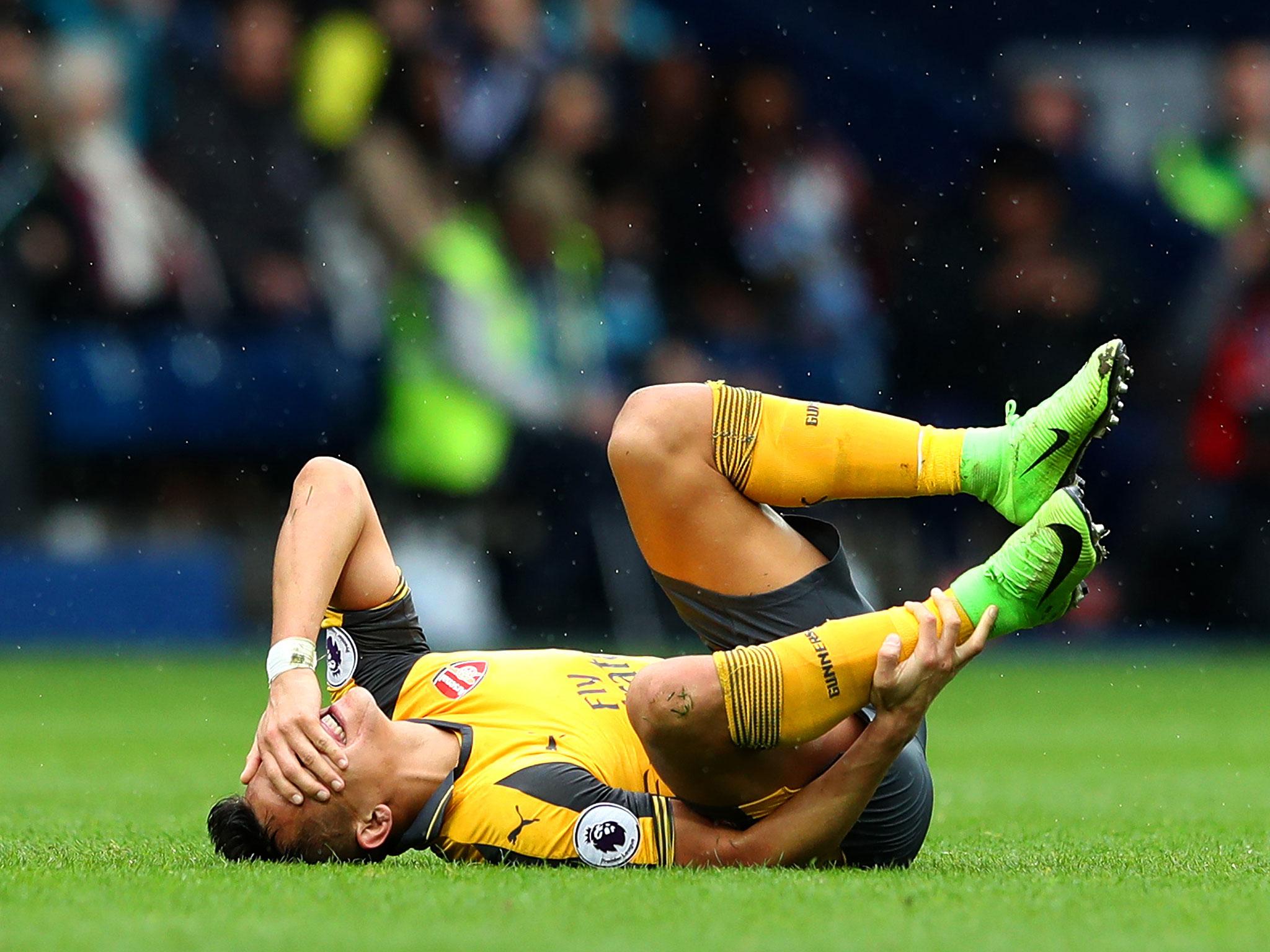 Alexis Sanchez was subjected to a physical onslaught all afternoon by West Brom