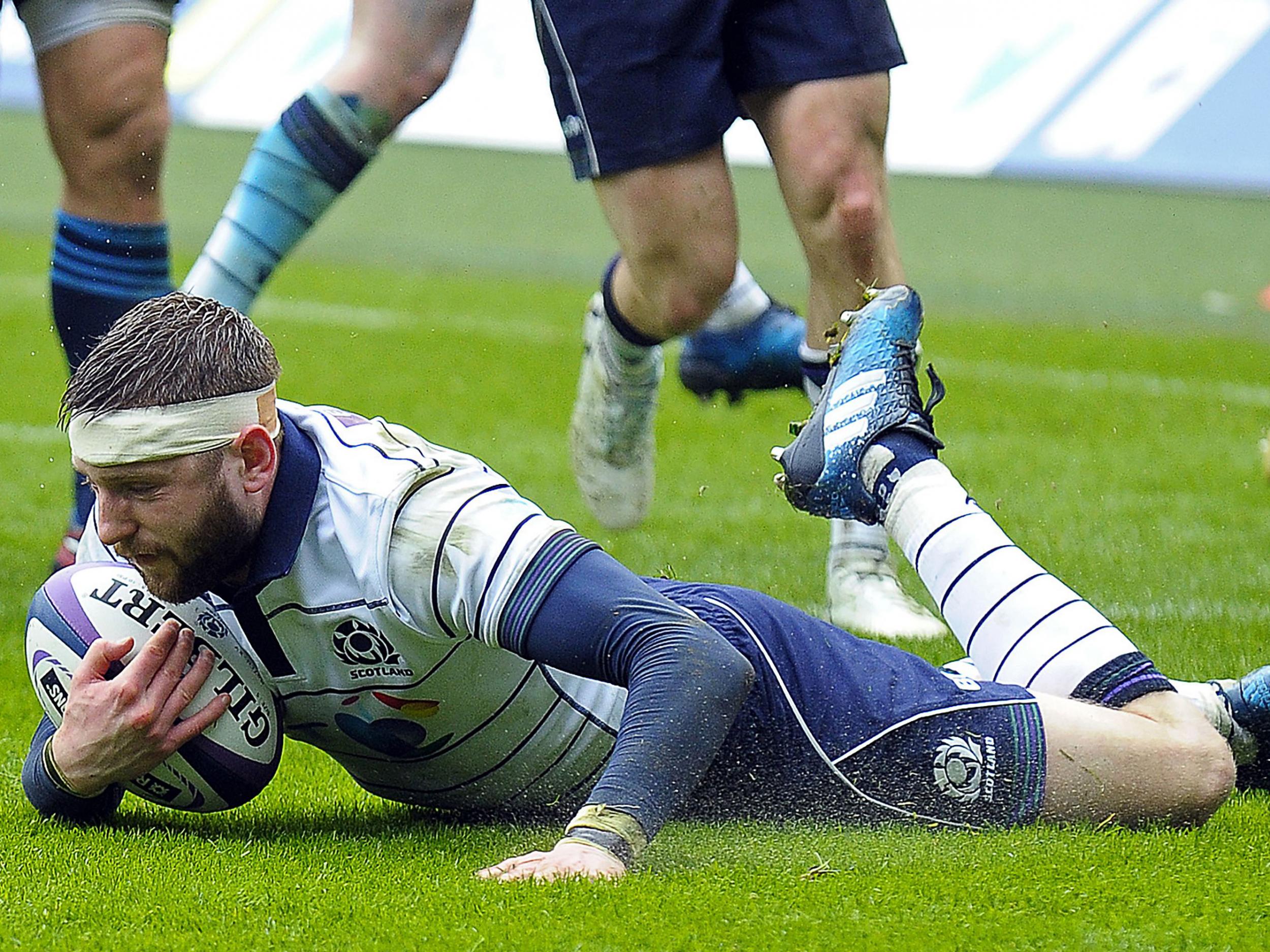 Finn Russell touched down in the first half