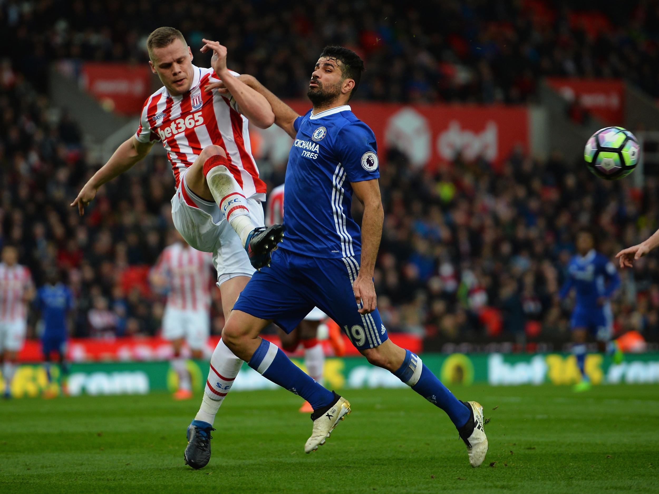 Hughes said Stoke didn't try to rile Costa