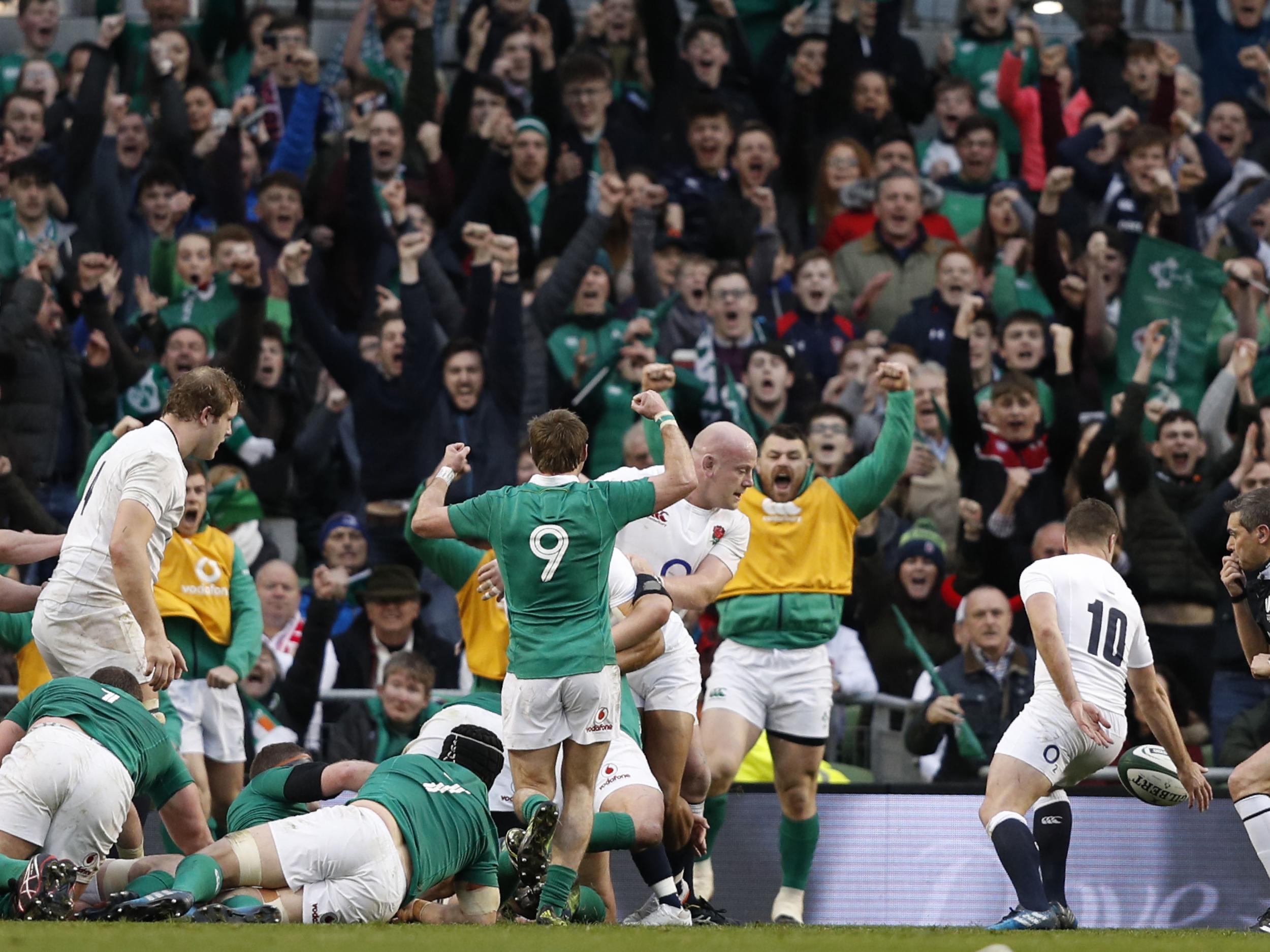 Iain Henderson scored the try for Ireland