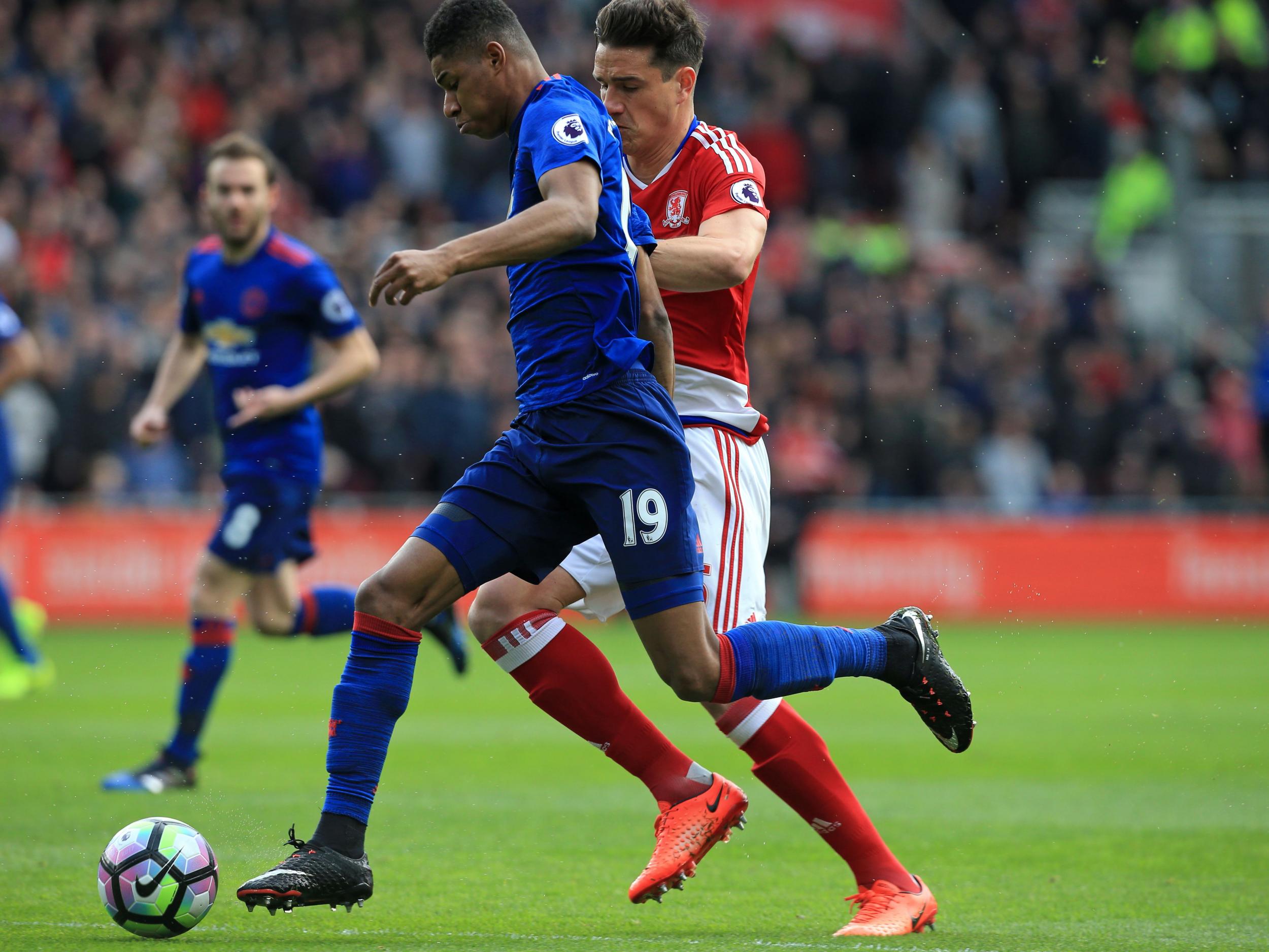 Really struggled against the pace of Rashford and the other United forwards. An afternoon to forget.