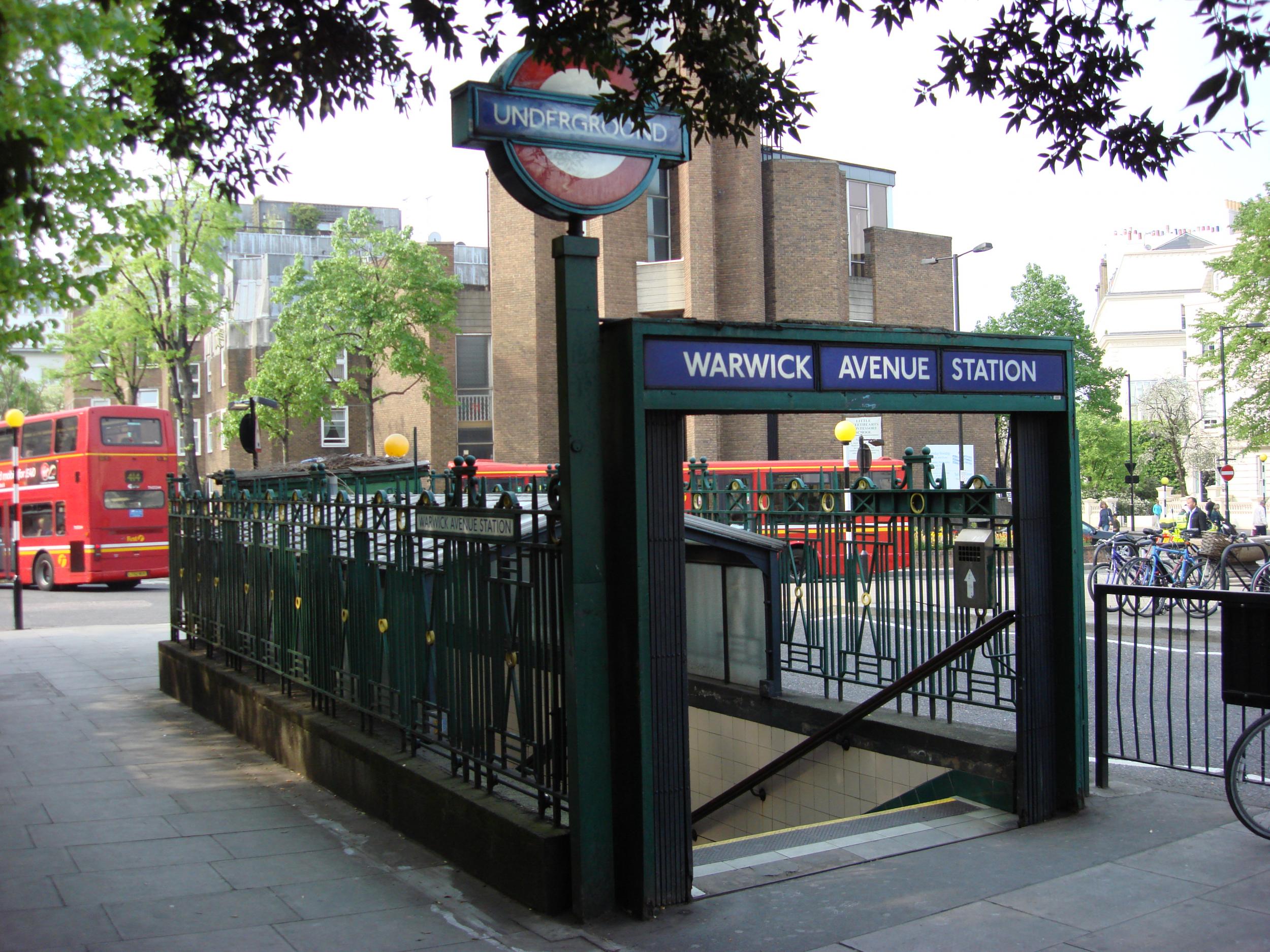Warwick Avenue tube station, where the assault occured