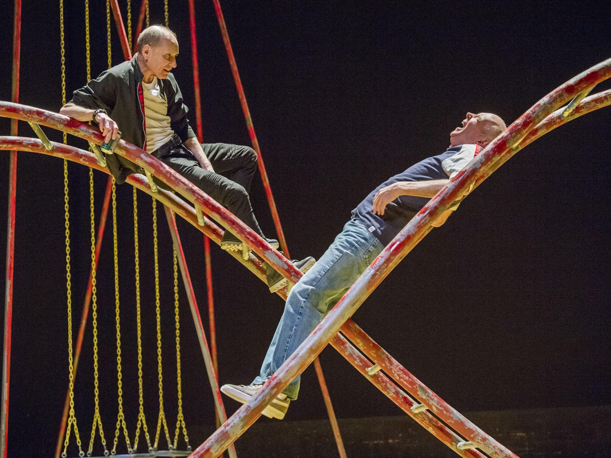 Michael Feast as Mike and Roger Sloman as Tom in 'Seventeen' at the Lyric