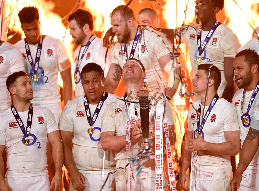 James Haskell (top centre) admitted it was difficult to celebrate after a defeat