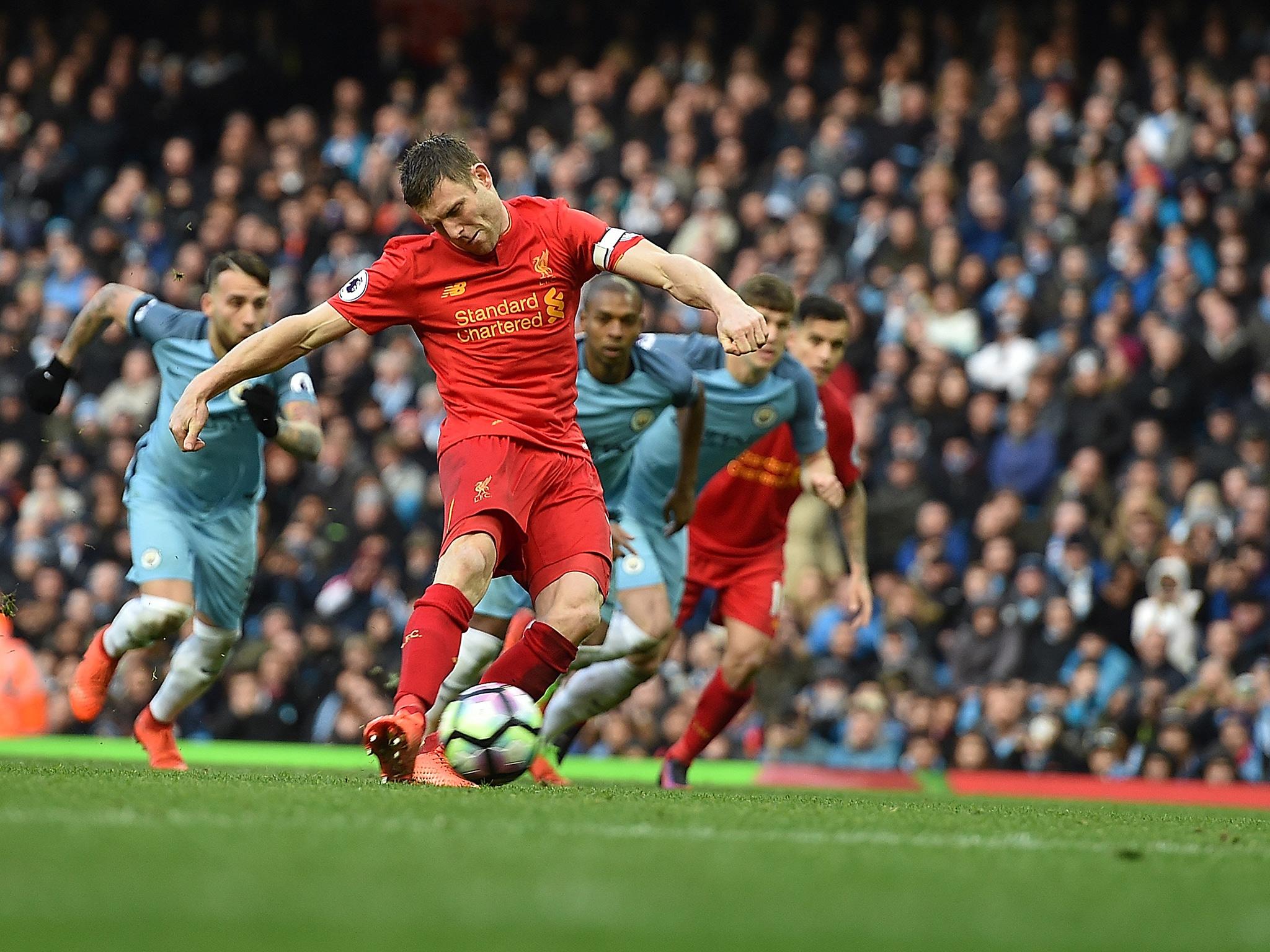 Milner gave his side the lead from the spot (Getty)