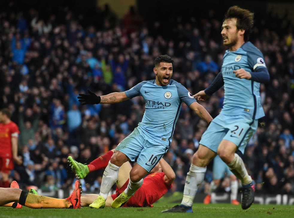 Aguero's second-half goal was enough to secure City a point