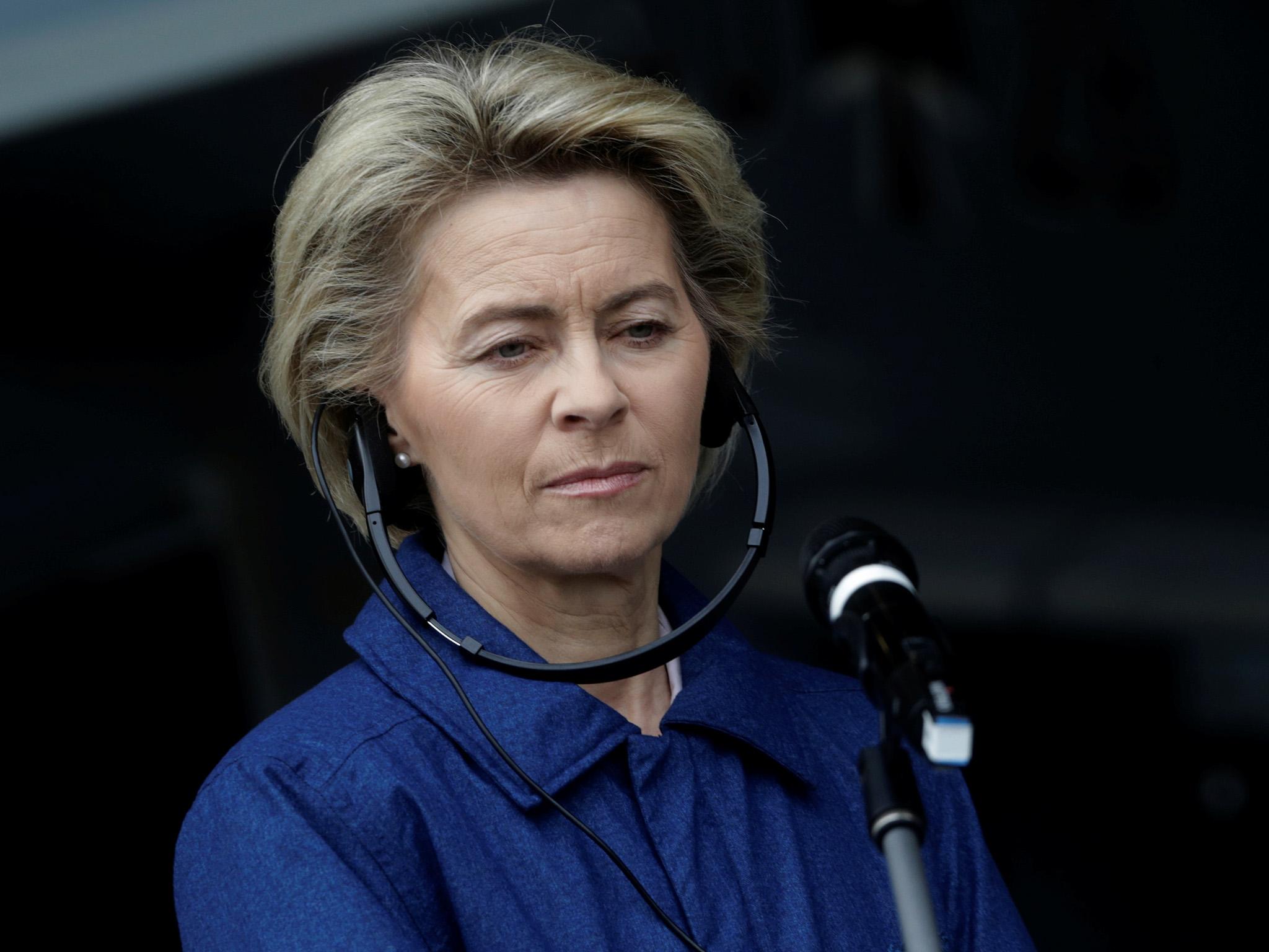 German Defence Minister Ursula von der Leyen refuted Mr Trump's claim that her country owes the US lots of money
