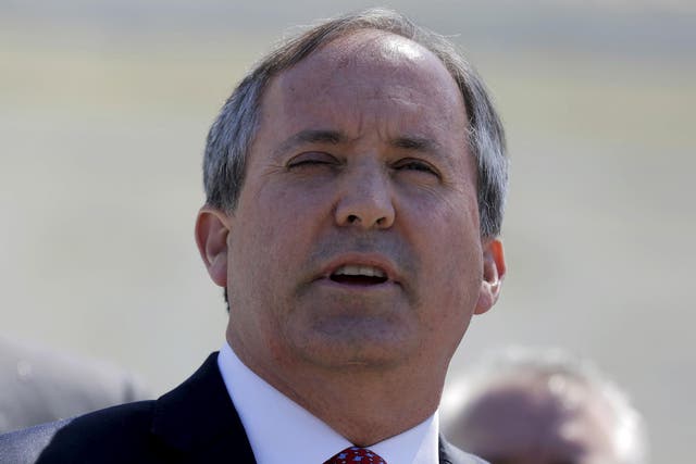<p>Texas AG Ken Paxton has sued the Biden administration over its freeze on deportations</p>