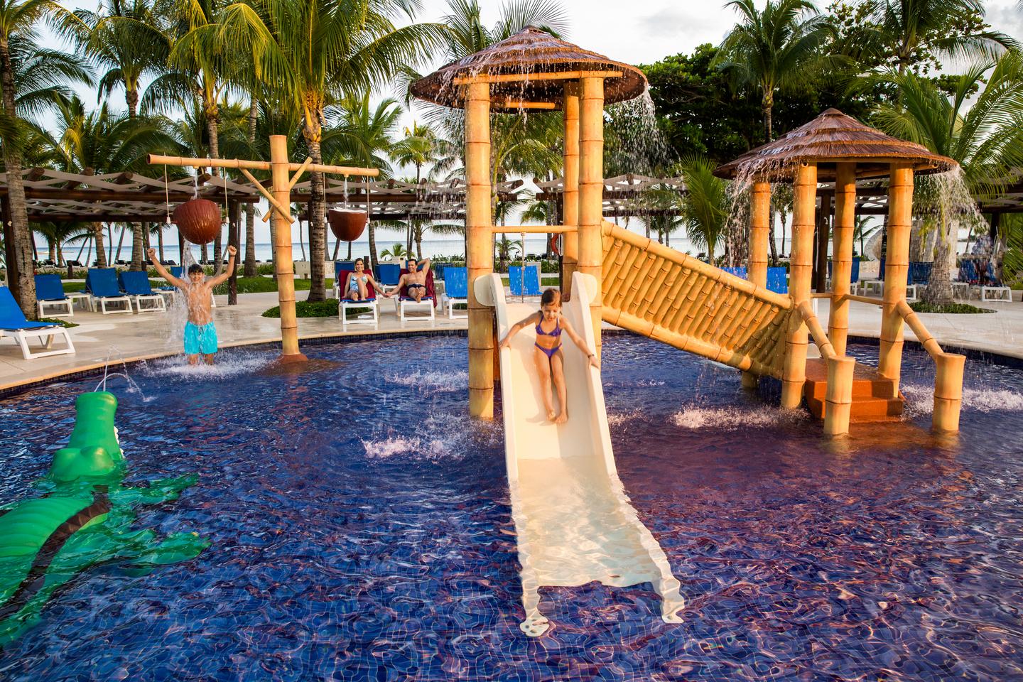 Enjoying the pool at Barceló Maya Grand Resort