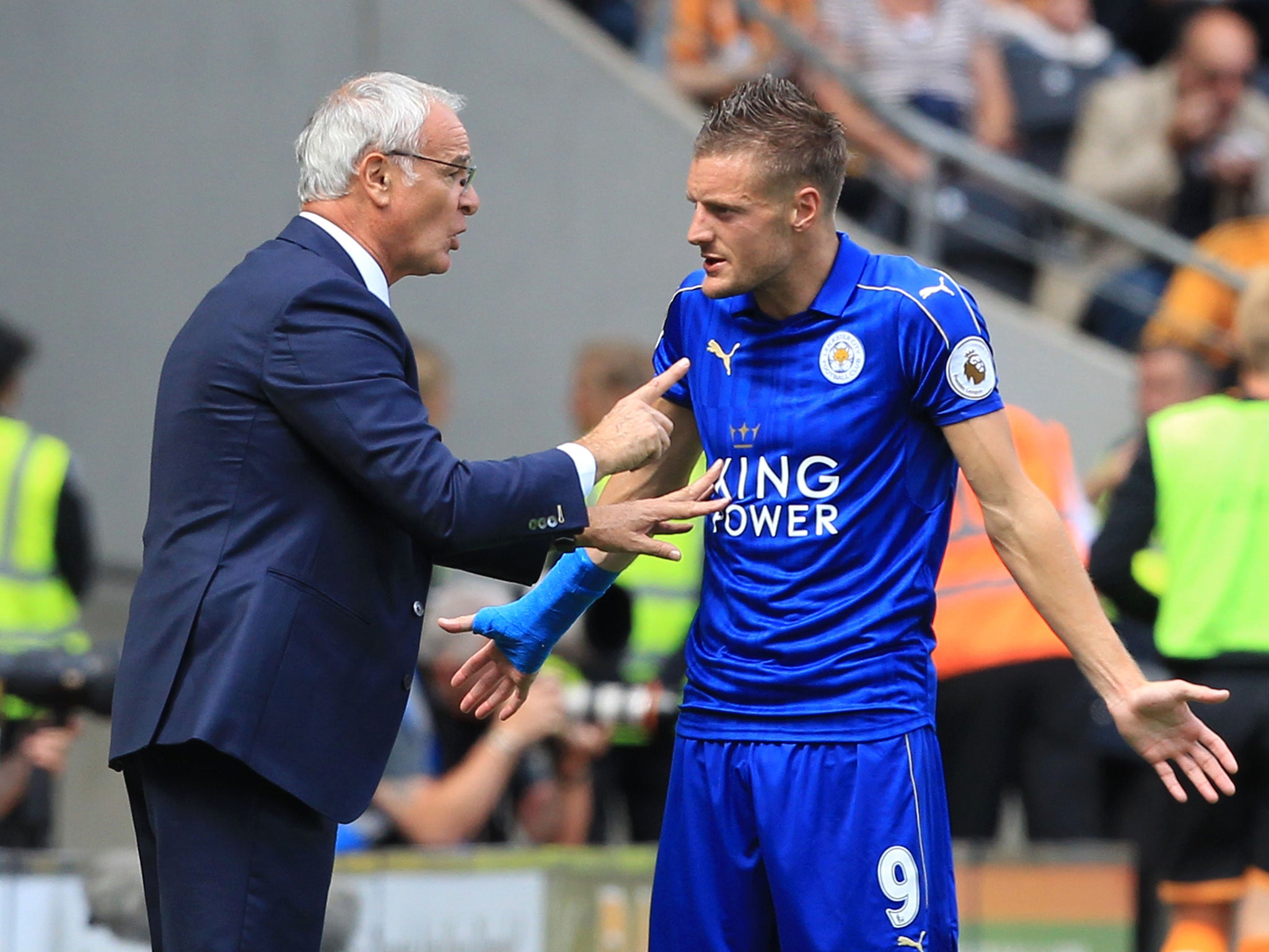 The forward has insisted he had no problem with Ranieri (AFP/Getty )