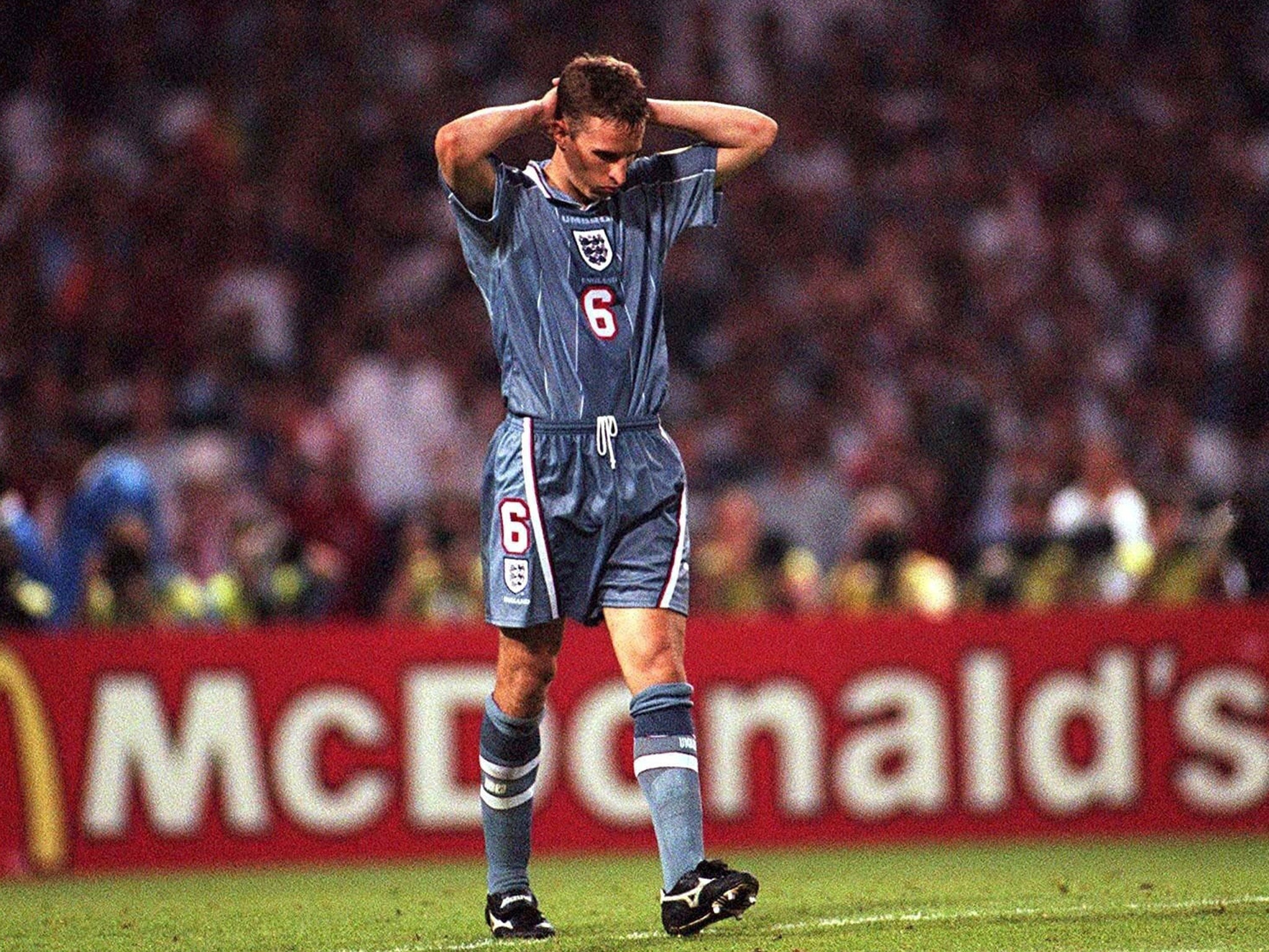 Gareth Southgate's infamous penalty miss against Germany at Euro '96 came to define his career