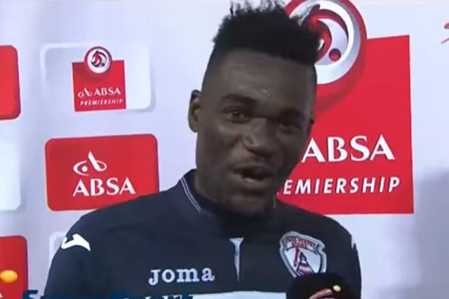 Mohammed Anas made the slip of the tongue after scoring a brace for the Free State Stars