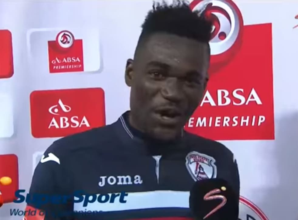Mohammed Anas made the slip of the tongue after scoring a brace for the Free State Stars