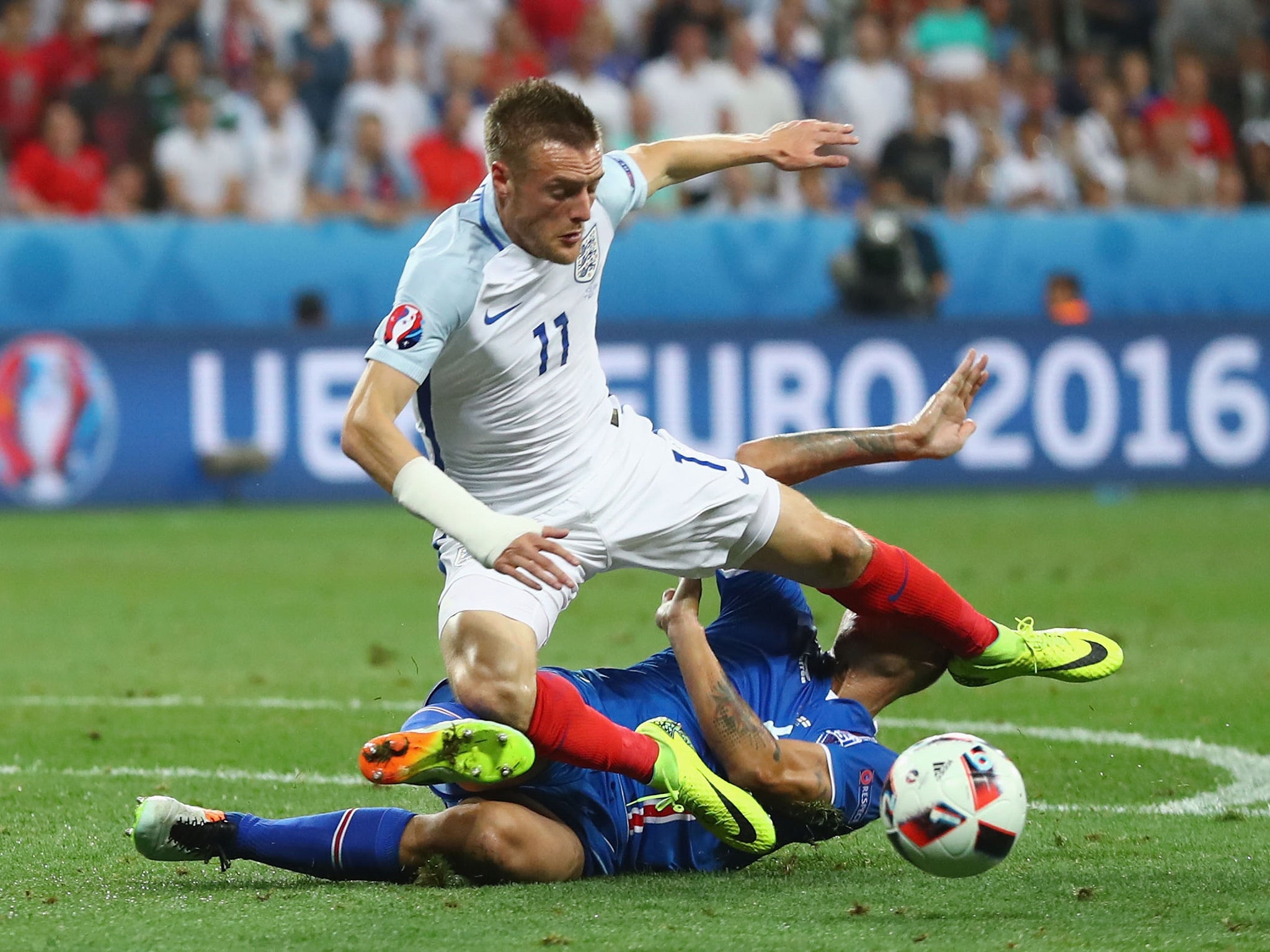 Vardy was one of the few England players to emerge from Euro 2016 with credit