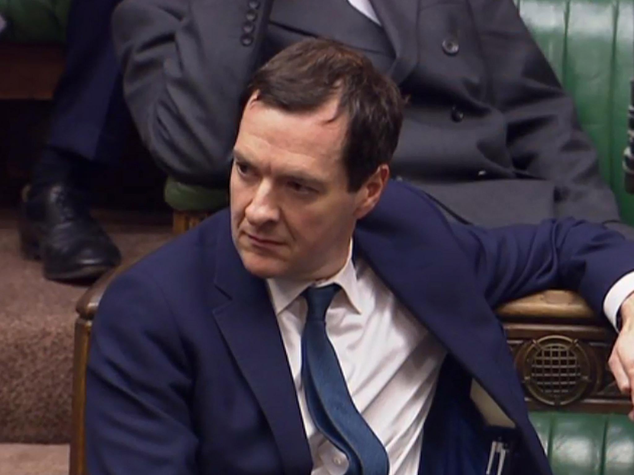 George Osborne in the House of Commons