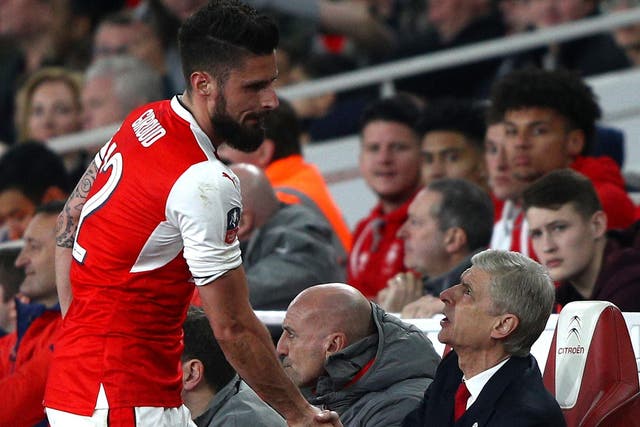 Giroud will have talks with Arsene Wenger over his future at the club