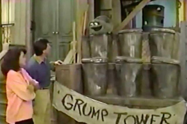 Since the 1980s, Sesame Street has featured a few greedy, grouchy characters who have had names like Ronald Grump and Donald Grump